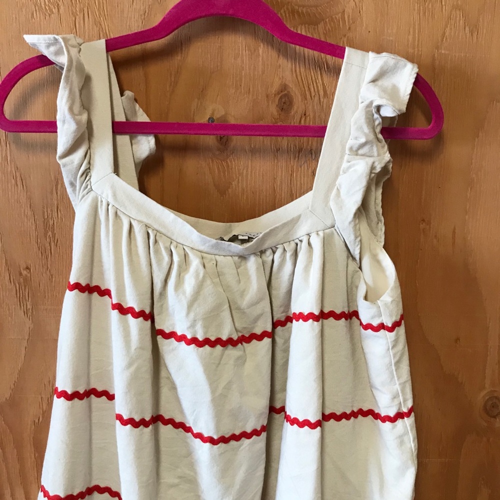 VICI | Ricrac + Ruffles Pocketed Linen Dress - Picture 9 of 16